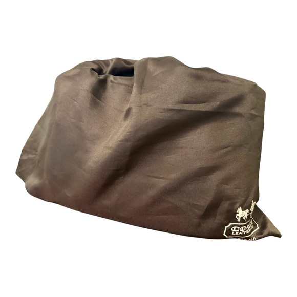 Coach Embossed Signature Burgundy Patent Leather Shoulder Bag - Picture 16 of 16